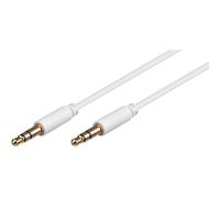 Microconnect AUDLL1W câble audio 1 m 3,5mm Blanc