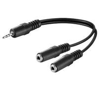 Microconnect AUDLR02 câble audio 0,2 m 3,5mm 2 x 2,5 mm Noir