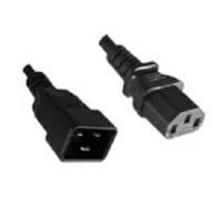 Microconnect C13/C20, 1 m câble électrique Noir Coupleur C13 Coupleur C20 - Cables électriques (1 m, 1 m, Male connector / Female connector, Coupleur C13, Coupleur C20, Noir)