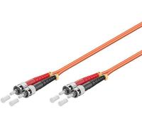 MicroConnect Câble à fibre optique ST-ST Monomode Duplex OM2 corail, 0,5m, LSZH, conforme RoHS, pour centres de données et réseaux