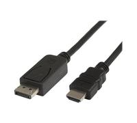 MicroConnect - Câble adaptateur - DisplayPort mâle pour HDMI mâle - 1 m - noir