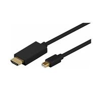 MicroConnect - Câble adaptateur - Mini DisplayPort mâle pour HDMI mâle - 1.8 m - noir - support 1080 p 60 Hz