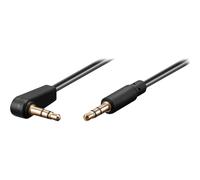 MicroConnect - Câble audio - mini-phone stereo 3.5 mm mâle incliné pour mini-phone stereo 3.5 mm mâle - 1.5 m - blindé