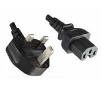 MicroConnect - Câble d'alimentation - BS 1363 (M) à IEC 60320 C15-2 m - Noir - Royaume-Uni et Irlande du Nord