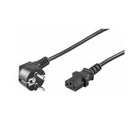 MicroConnect - Câble d'alimentation - IEC 60320 - 1.8 m - connecteur à 90 ° - noir
