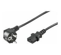 MicroConnect - Câble d'alimentation - IEC 60320 - 1.8 m - connecteur à 90 ° - noir Noir G