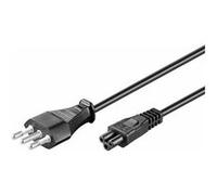 MicroConnect Cordon d'alimentation IEC-60320-C5 (Mickey Mouse) pour Italie Type L - 1,8 m - Certifié IMQ
