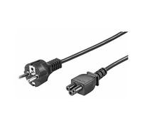 MicroConnect - Câble d'alimentation - power CEE 7/7 (M) pour IEC 60320 C5 - CA 250 V - 2.5 A - 1 m - noir