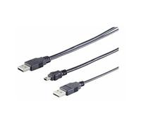 MicroConnect - Câble d'alimentation / USB - mini-USB de type B (M) pour USB (alimentation uniquement), USB type A (M) - 60 cm - noir