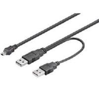 MicroConnect - Câble d'alimentation / USB - mini-USB de type B (M) pour USB (alimentation uniquement), USB type A (M) - 60 cm - noir