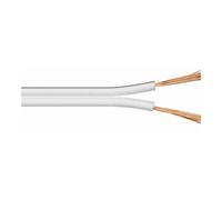 MicroConnect - Câble de haut-parleur - 1.5 mm² - fil dénudé pour fil dénudé - 100 m - blanc