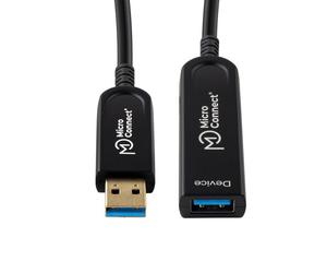 MicroConnect Câble d'extension USB 3.2 Gen 2 A en fibre optique premium, 25m