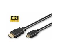 MicroConnect - Câble HDMI avec Ethernet - 19 pin mini HDMI Type C mâle pour HDMI mâle - 1 m - noir