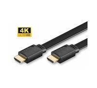 goobay - Câble HDMI avec Ethernet - HDMI mâle pour HDMI mâle - 3 m - plat