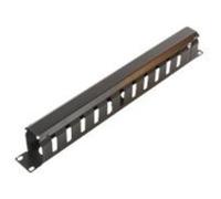 MicroConnect Cable Management - Panneau d'agencement de câbles - noir - 1U - 19" Noir G