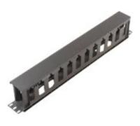 MicroConnect Cable Management - Panneau d'agencement de câbles - noir - 1U - 19" Noir G