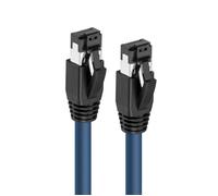 MicroConnect Câble réseau Ethernet RJ45 CAT8.1 S/FTP blindé 10 mètres Bleu LSZH pour 25 Gbps, PoE++