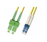 MicroConnect - Câble réseau - mode unique SC/APC (M) pour mode unique LC/UPC (M) - 3 m - fibre optique - 9 / 125 micromètres - OS1 - jaune