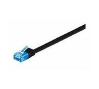 MicroConnect - Câble réseau - RJ-45 (M) pour RJ-45 (M) - 1 m - UTP - CAT 6a - bloqué, plat - noir