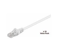 MicroConnect - Câble réseau - RJ-45 (M) pour RJ-45 (M) - 10 m - UTP - CAT 5e - bloqué - blanc (pack de 10)