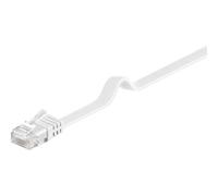 MicroConnect - Câble réseau - RJ-45 (M) pour RJ-45 (M) - 15 m - UTP - CAT 6a - moulé, bloqué, plat - blanc