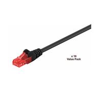 MicroConnect - Câble réseau - RJ-45 (M) pour RJ-45 (M) - 2 m - UTP - CAT 6 - bloqué - noir (pack de 10)