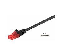 MicroConnect - Câble réseau - RJ-45 (M) pour RJ-45 (M) - 2 m - UTP - CAT 6 - bloqué - noir (pack de 10)
