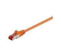 MicroConnect - F/UTP CAT6 0.5m Orange PVC - Câbles réseau