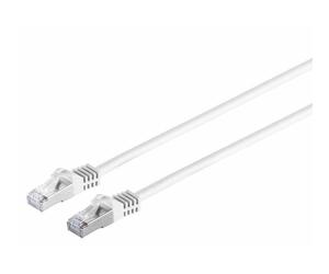 MicroConnect - Câble réseau - RJ-45 (M) pour RJ-45 (M) - SFTP, PiMF - CAT 7 - sans halogène, sans crochet - blanc