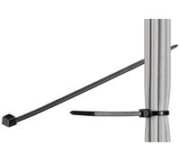 Microconnect Câble Tie 100 pièces, noir, 150 marques