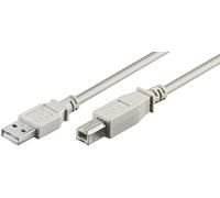 Deltaco USB-210 câble USB USB 2.0 1 m USB A USB B Gris
