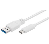 Microconnect USB3.1CA2W câble USB USB 3.2 Gen 1 (3.1 Gen 1) 2 m USB A USB C Blanc