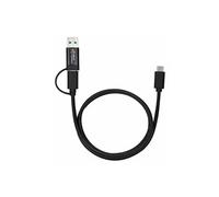 MicroConnect - Câble USB - USB type A, 24 pin USB-C (M) pour 24 pin USB-C (M) - USB 3.2 Gen 1 - 1 m - charge et synchronisation - noir