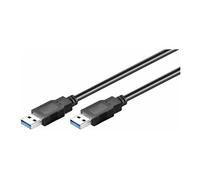 MicroConnect - USB3.0 A-A 3m M-M, BLACK - Câbles USB