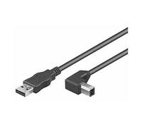 MicroConnect - Câble USB - USB type B (M) pour USB (M) - USB 2.0 - 3 m - connecteur à 90 °