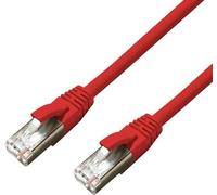 MicroConnect CAT6A S/FTP 15m Red LSZH Shielded Network Cable, LSZH, AWG26 CU