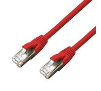 MicroConnect CAT6A S/FTP 2m Red LSZH Shielded Network Cable, LSZH, AWG26 CU