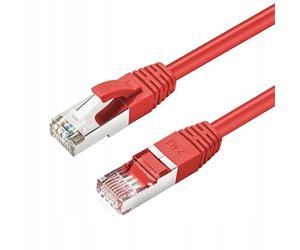 MicroConnect CAT6A S/FTP 2m Red LSZH Shielded Network Cable, LSZH, AWG26 CU