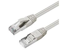 MicroConnect - Cordon de raccordement - RJ-45 (M) pour RJ-45 (M) - 3 m - S/FTP - CAT 6a - démarré, sans halogène, moulé, rond, sans crochet - gris