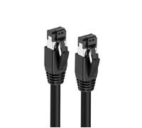 MicroConnect CAT8.1 Câble réseau S/FTP 10m Noir Blindé PoE++ - RJ45 plaqué or, LSZH, pour 25Gbps