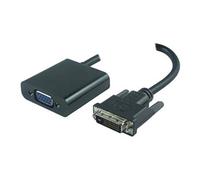Microconnect DVIDVGA câble vidéo et adaptateur 0,25 m DVI-D VGA (D-Sub) Noir