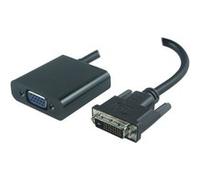 MicroConnect Câble adaptateur DVI-D VGA (D-Sub) 0,25 m Noir