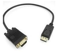 MicroConnect+DisplayPort+1.2+-+VGA+M-M+0.5m+Displayport+version+1.2%2C+Black+Supports+%281920+x+1080P%29 G
