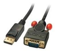 MicroConnect+DisplayPort+1.2+-+VGA+M-M+2m+Displayport+version+1.2%2C+Black+Supports+%281920+x+1080P%29