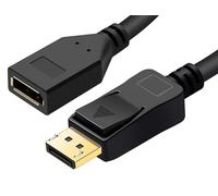 Microconnect DP-MFG-100 câble DisplayPort 1 m Noir