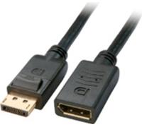 MicroConnect+DisplayPort+20+M-F+2m+Displayport+v.+1.1a+HD+1600p+Black Noir G