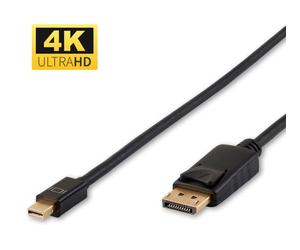 Microconnect DP-MMG-050MB câble DisplayPort 0,5 m Mini DisplayPort Noir