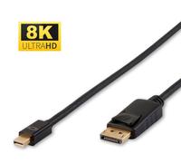 Microconnect DP-MMG-100MBV1.4 câble DisplayPort 1 m Mini DisplayPort Noir