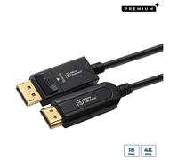 Microconnect DP-MMG-2500V1.4OP câble DisplayPort 25 m Noir