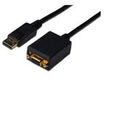 MicroConnect DPVGA15CM Câble vidéo/Adaptateur Noir